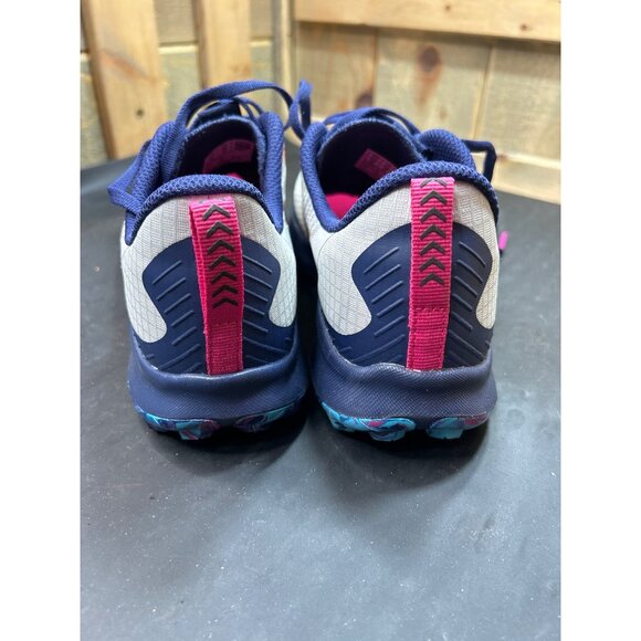Womens Saucony Peregrine 12 Trail Running Shoes 8.5 Prospect Glass Navy/Pink - Picture 6 of 10